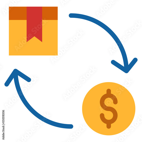 money exchange product ecommerce icon