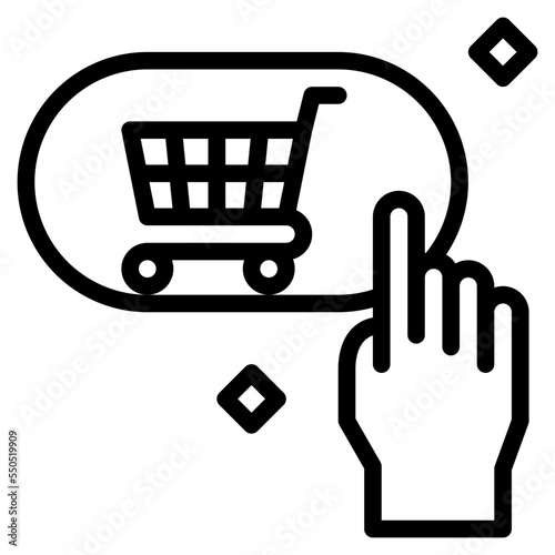 purchase click buy ecommerce icon