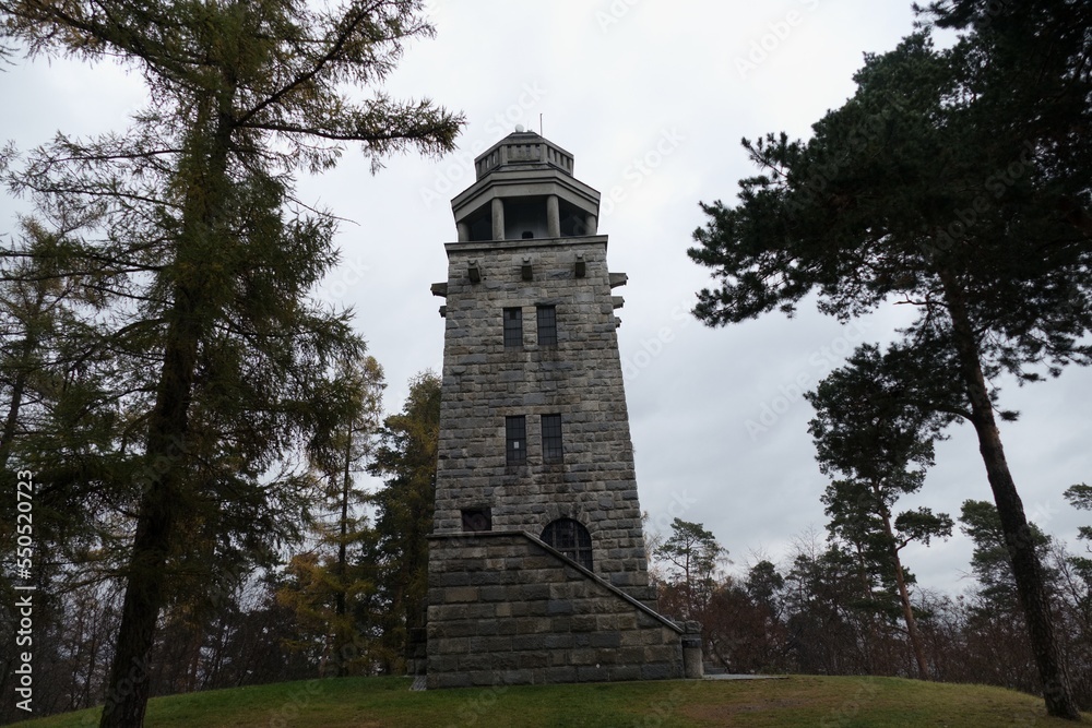 historical lookout tower made of stone