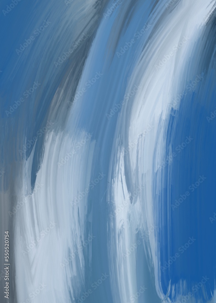 Oil Painting Blue Abstracts Background Oil Painting Blue Abstracts Background