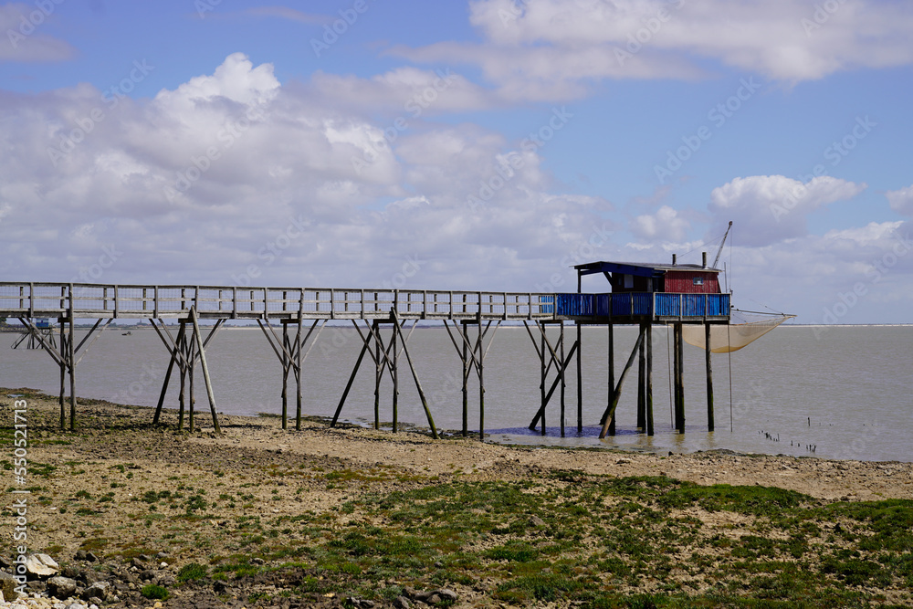fishermen home carrelets in Saint-Palais-sur-Mer France fishermen home carrelets in Saint-Palais-sur-Mer France
