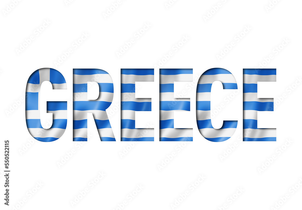 greek flag text font