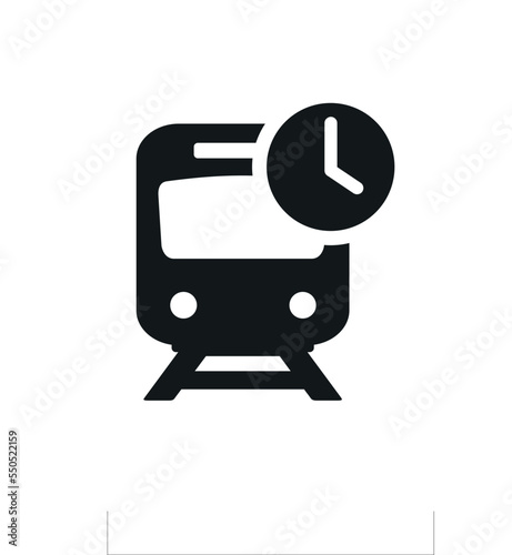 Train time schedule. Illustration vector