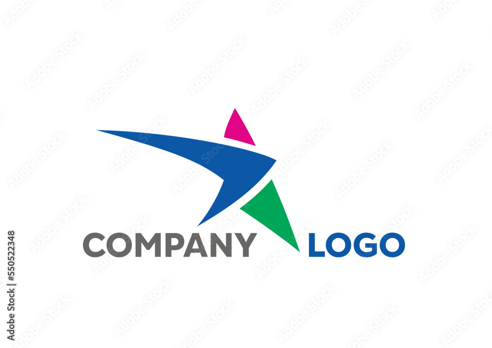 abstract STAR logo design abstract STAR logo design