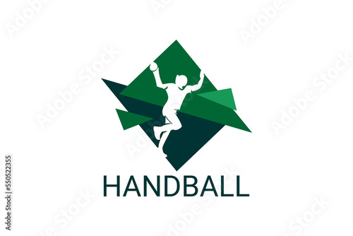 Handball symbol sport vector line icon. Handball player symbol. sport pictogram, vector illustration.
