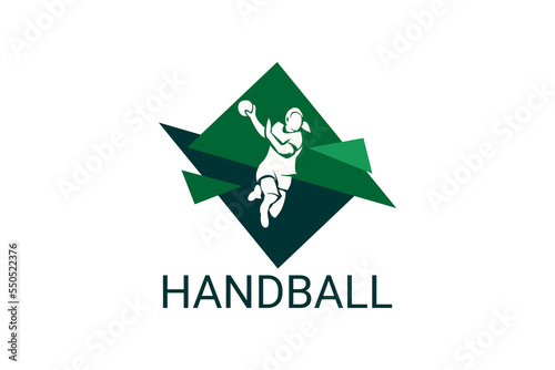 Handball symbol sport vector line icon. Handball player symbol. sport pictogram, vector illustration.