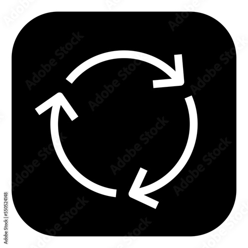 recycle glyph icon