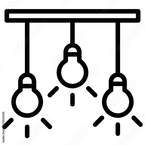 light warm furniture household icon