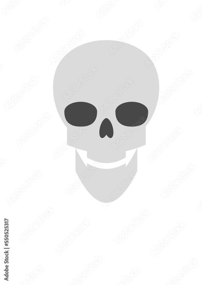 skull icon / transparent background