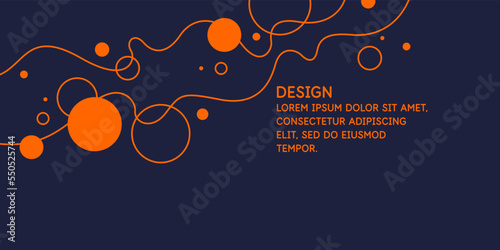 Modern backgrounds with abstract elements and dynamic shapes. Compositions of geometric shapes. Vector illustration.