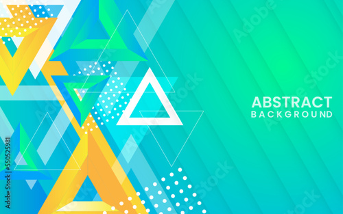 Abstract triangle gradient colorful shape background