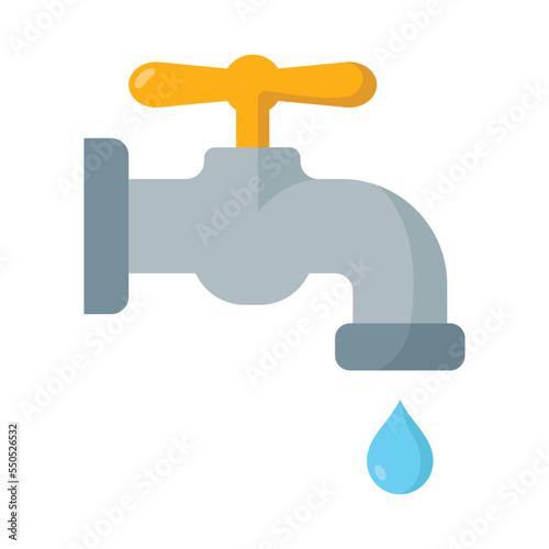 water tap icon vector design template in white background
