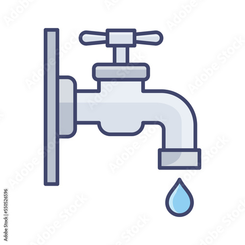water tap icon vector design template in white background