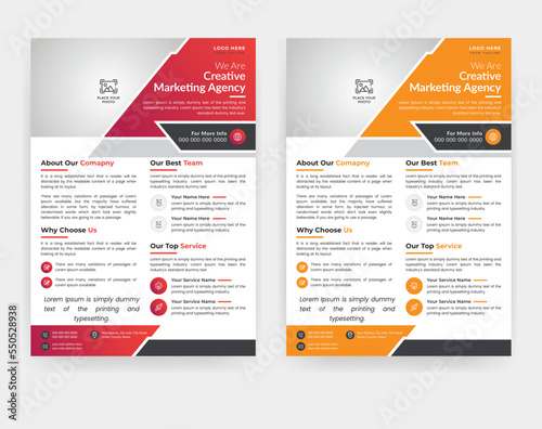Best modern corporate business flyer template in A4 size