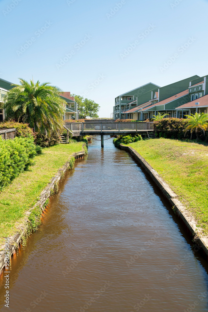 Scenic views of a business plaza with office space for rent in Destin Florida