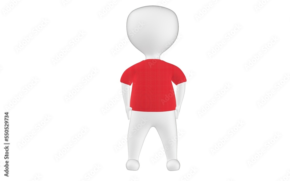 3d character , man wearing a tshirt 3d character , man wearing a tshirt