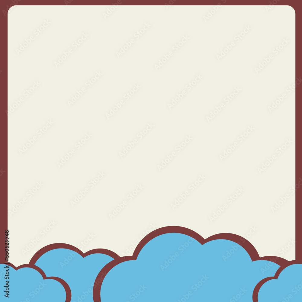 The frame of sky for paper note