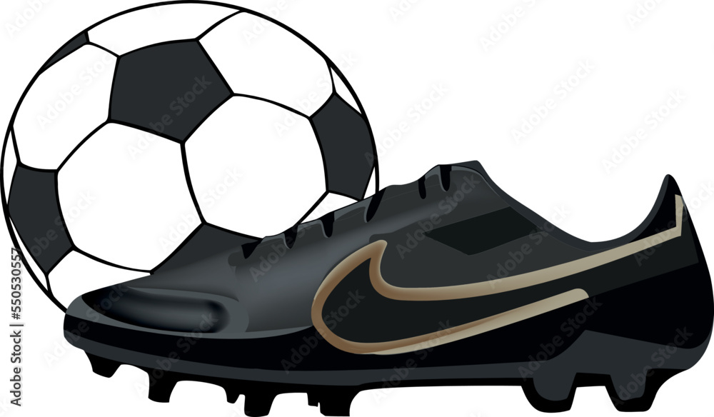 Nike football sale vector