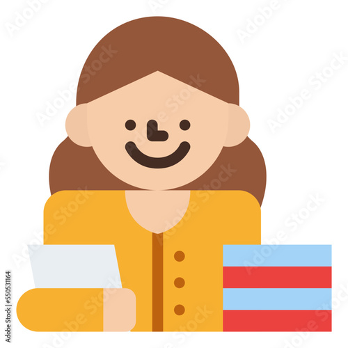 secretary occupation job profession icon