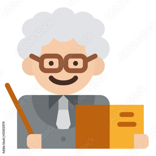 teacher lecturer tutor professor icon