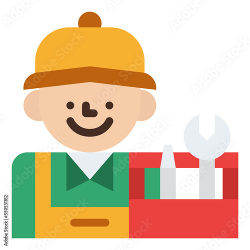 technician worker occupation job profession icon
