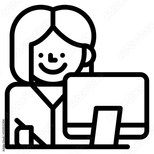 graphic designer occupation job profession icon