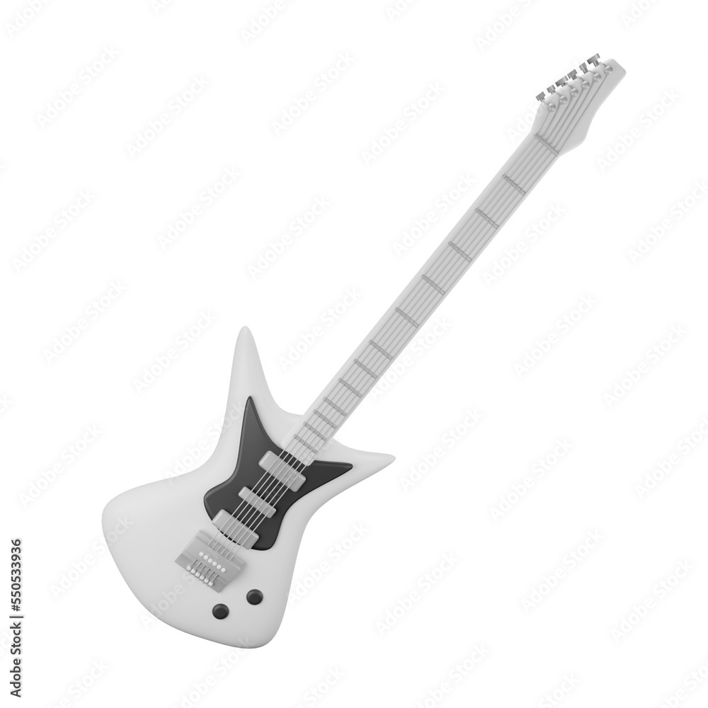 Obraz premium Electric Guitar 3D Icon