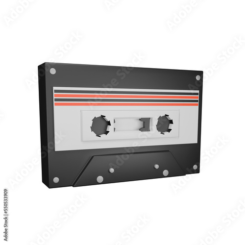 Audio Tape 3D Icon photo