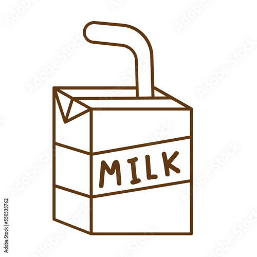 milk box hand drawn