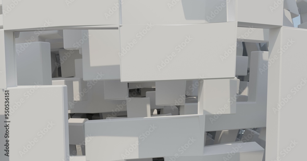 Abstract background of 3d cubes made in Blender Abstract background of 3d cubes made in Blender