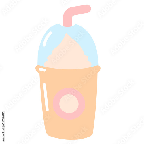 ice coffee hand drawn