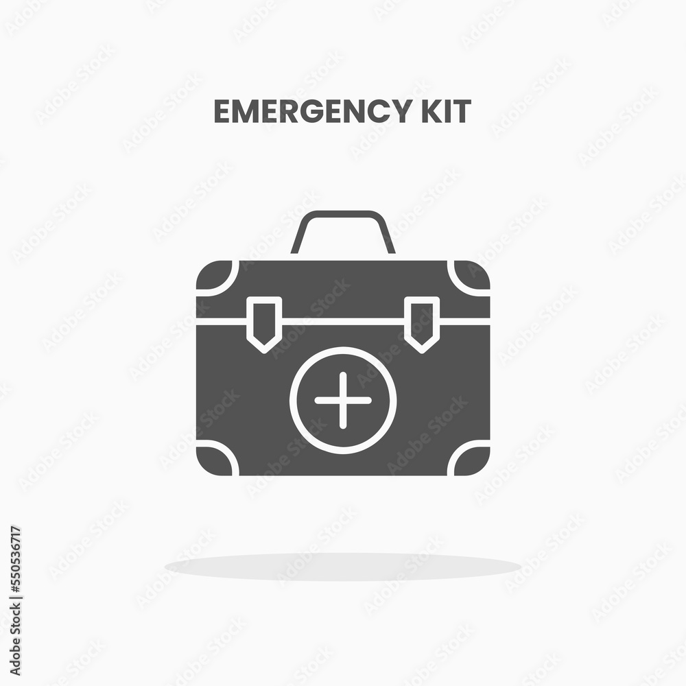 Emergency Kit icon vector illustration glyph style. Great used for web, app, digital product, presentation, UI and many more. Emergency Kit icon vector illustration glyph style. Great used for web, app, digital product, presentation, UI and many more.