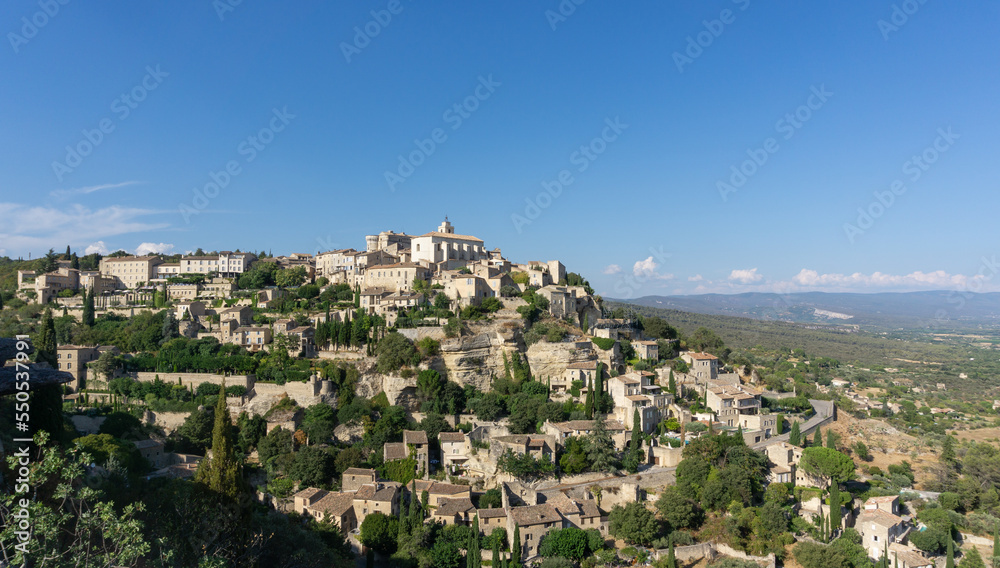 The beautiful Gordes town in a summer day