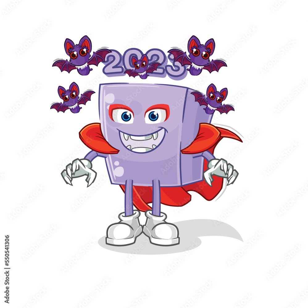 new year Dracula illustration. character vector new year Dracula illustration. character vector
