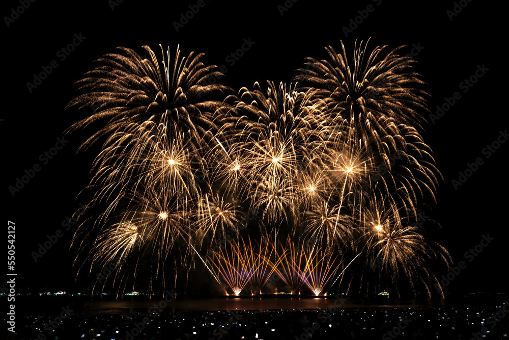 Pattaya international fireworks festival, Colorful celebration firework