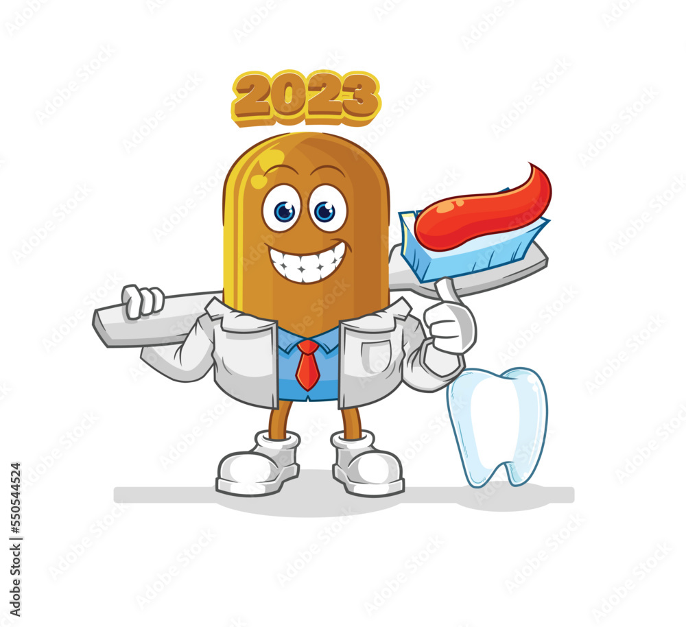 2023 new year dentist illustration. character vector 2023 new year dentist illustration. character vector