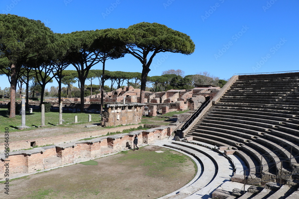 Amphitheater, Ostia Antica Stock Photo | Adobe Stock