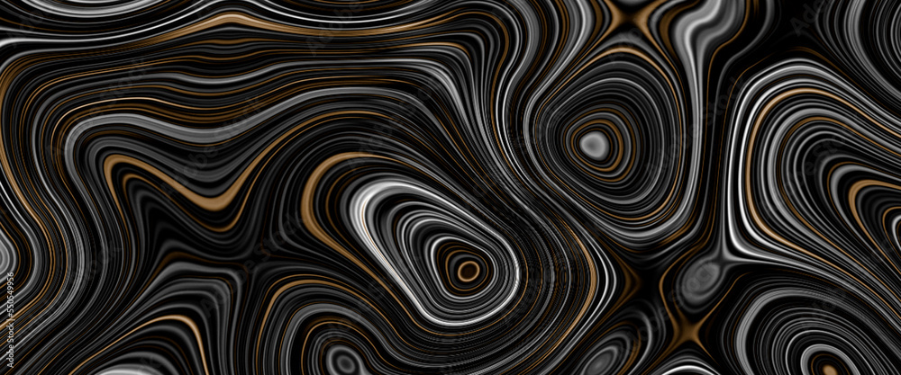 Black satin liquid background. Digital art abstract pattern. Abstract liquid metal close-up design. Smooth elegant black satin texture. Luxurious marble background design. Black satin liquid background. Digital art abstract pattern. Abstract liquid metal close-up design. Smooth elegant black satin texture. Luxurious marble background design.