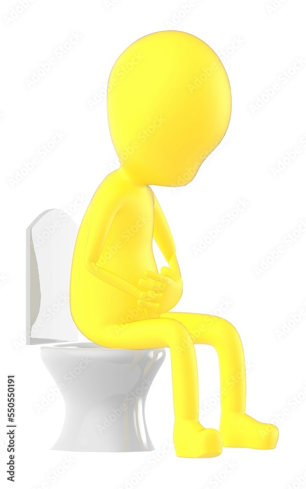3d yellow character , character sitting in a closet 3d yellow character , character sitting in a closet