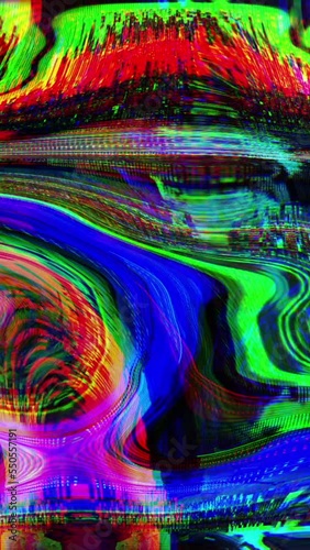 vertical video - Abstract Psychedelic and weird  Digital Futuristic Background