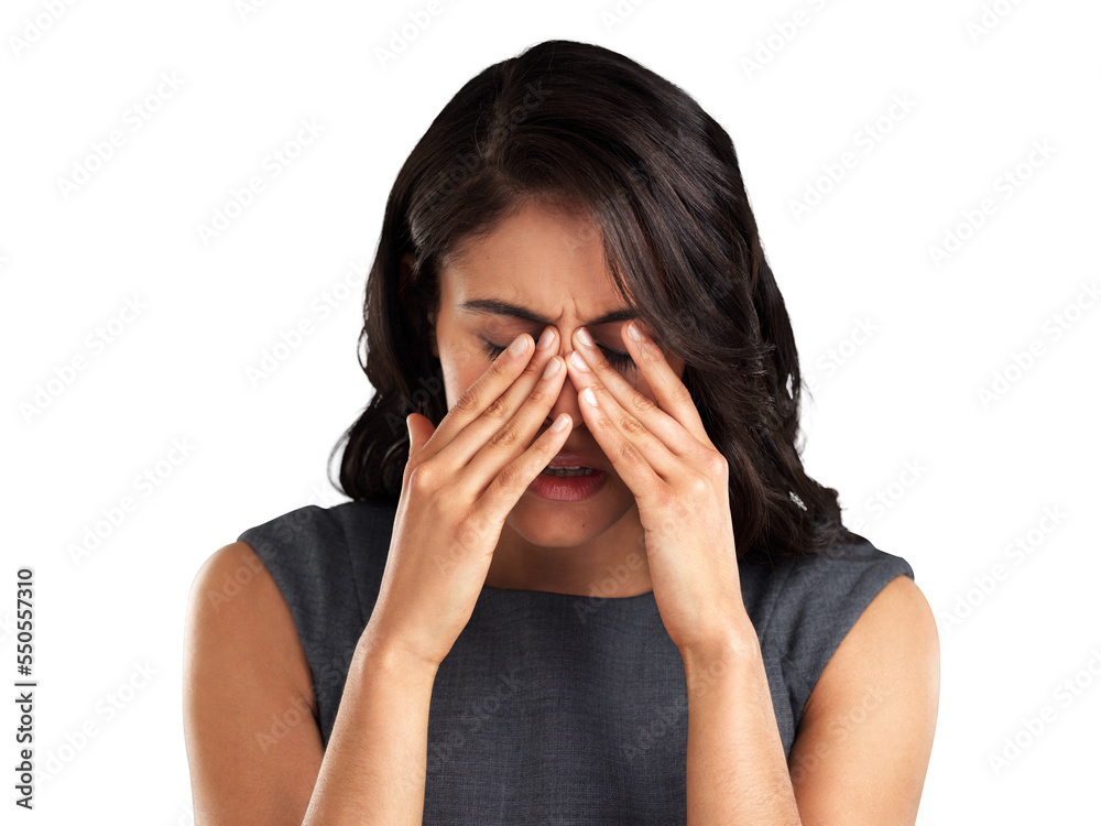 PNG Cropped shot of a young woman looking upset while standing against a grey background PNG Cropped shot of a young woman looking upset while standing against a grey background