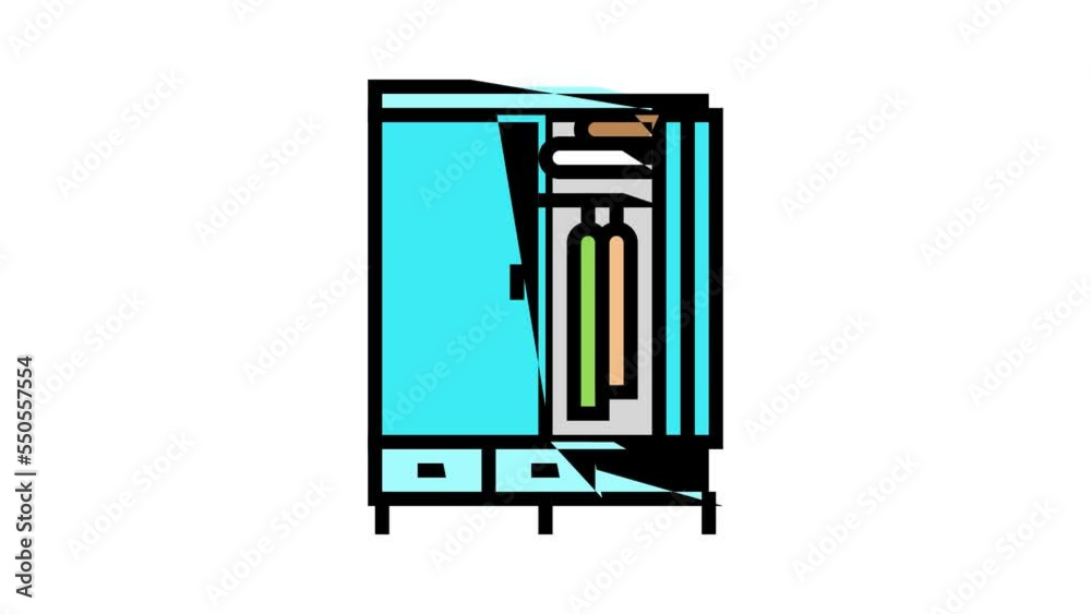 wardrobe furniture color icon animation wardrobe furniture color icon animation