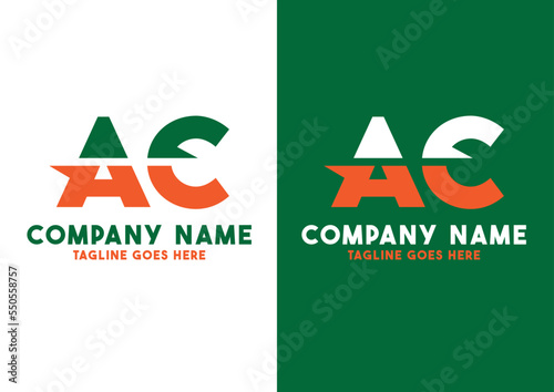 Letter AC logo design vector template, AC logo