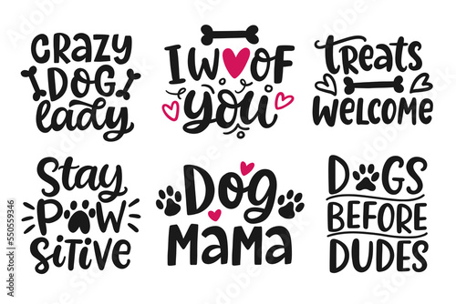 Love Dog lettering set