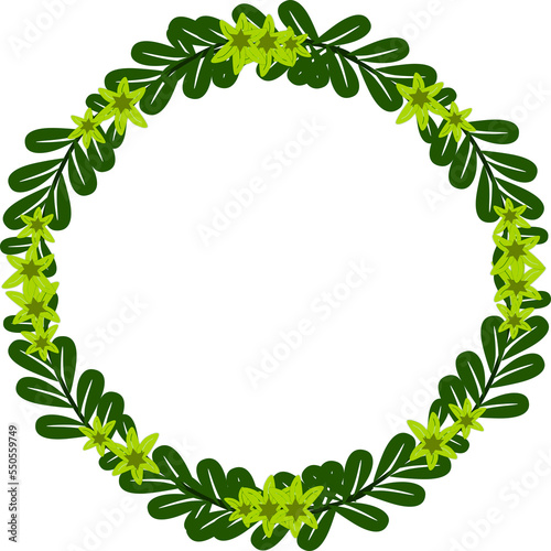 floral wreath flower frame