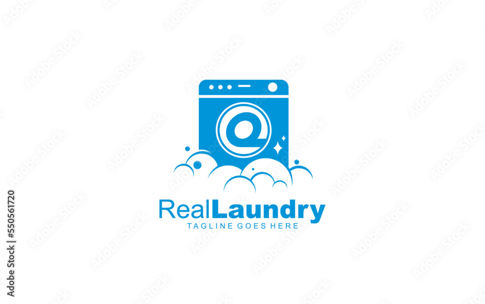 Q logo LAUNDRY for branding company. letter template vector illustration for your brand.