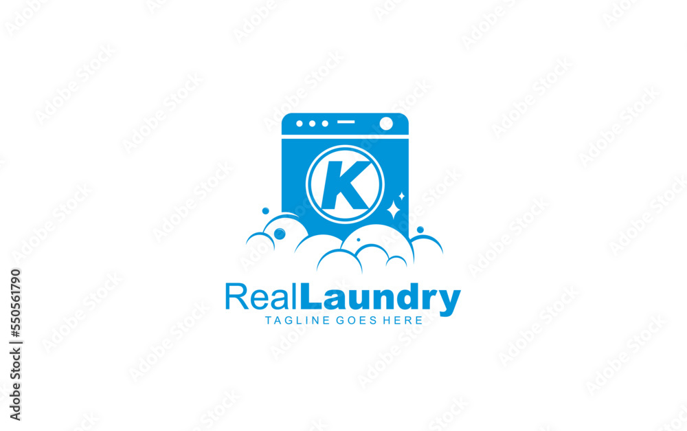 K logo LAUNDRY for branding company. letter template vector illustration for your brand. K logo LAUNDRY for branding company. letter template vector illustration for your brand.