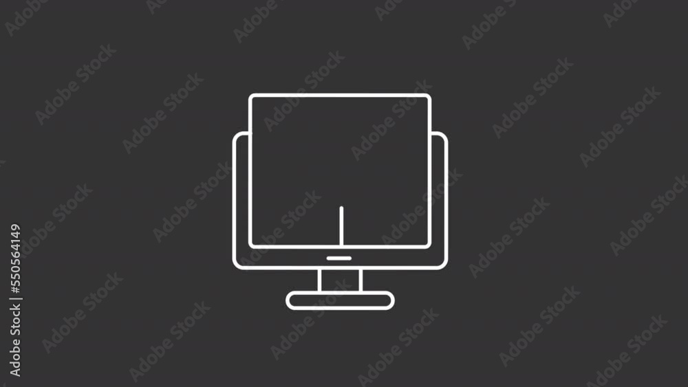 Animated streaming white line icon. Blogger communicating with followers. Social media. Seamless loop HD video with alpha channel on transparent background. Motion graphic design for night mode Animated streaming white line icon. Blogger communicating with followers. Social media. Seamless loop HD video with alpha channel on transparent background. Motion graphic design for night mode