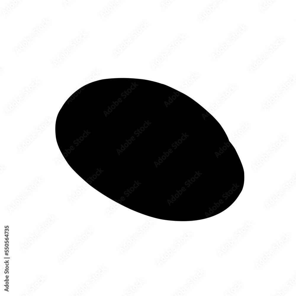 Irregular shaped organic black lumps