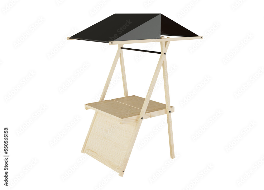 3D promotion stand illustration design 3D promotion stand illustration design